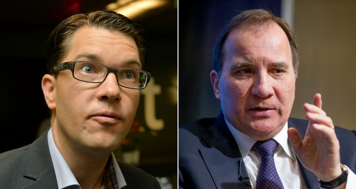 Jimmie Åkesson, Aprilskämt, Stefan Löfven